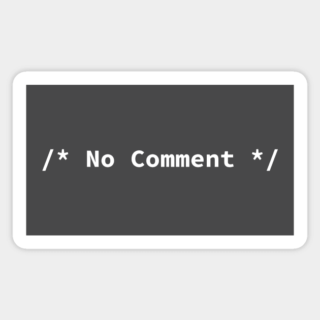 No Comment Sticker by RadicalLizard